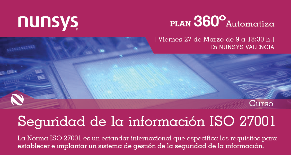 iso 27001 curso1 Curso ISO 27001 y Seguridad de la Información en Valencia