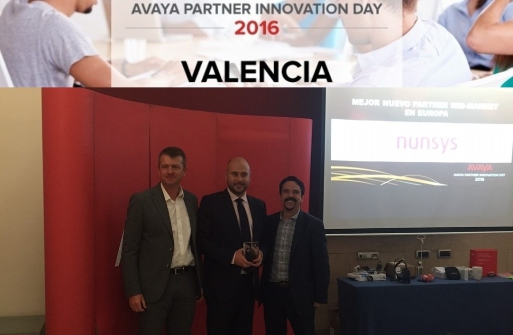 Nunsys Avaya premio mejor partner mid market europa AVAYA premia a Nunsys: Mejor Partner para Mid Market en Europa